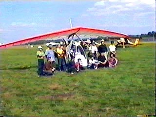 Preparation for the first flight.